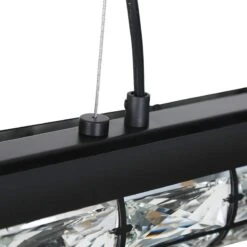 Polia 27" Wide Black Metal 4-Light Island Chandelier -Golden Lighting Shop polia 27 inch wide black metal 4 light island chandelier 660p5views3