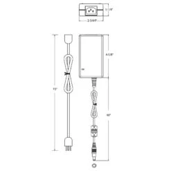 Polk 2.2" Wide Black LED Plug-in Power Supply -Golden Lighting Shop polk 2 2 inch wide black led plug in power supply 43y06views1