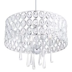 Possini Euro Almyra 19" Wide Modern Chrome And Crystal Pendant Light 12 Possini Euro Almyra 19" Wide Modern Chrome And Crystal Pendant Light -Golden Lighting Shop possini euro almyra 19 inch wide modern chrome and crystal pendant light 39p68views3