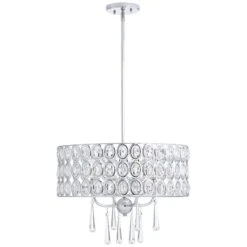 Possini Euro Almyra 19" Wide Modern Chrome And Crystal Pendant Light 13 Possini Euro Almyra 19" Wide Modern Chrome And Crystal Pendant Light -Golden Lighting Shop possini euro almyra 19 inch wide modern chrome and crystal pendant light 39p68views4