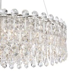 Possini Euro Alyssa 23 1/2" Wide Chrome And Crystal LED Pendant Light -Golden Lighting Shop possini euro alyssa 23 and one half inch wide chrome and crystal led pendant light 64r72views1