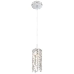 Possini Euro Alyssa 4" Wide Chrome And Crystal LED Mini Pendant Light -Golden Lighting Shop possini euro alyssa 4 inch wide chrome and crystal led mini pendant light 64r73views3