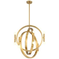 Possini Euro Aura 25 1/4" Wide Warm Gold 12-Light Orb Chandelier -Golden Lighting Shop possini euro aura 25 and one quarter inch wide warm gold 12 light orb chandelier 285h1views3