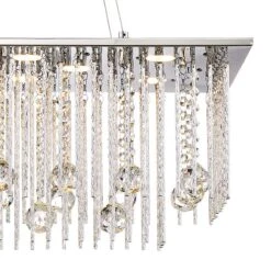 Possini Euro Boyne 29 3/4" Chrome And Crystal LED Kitchen Pendant -Golden Lighting Shop possini euro boyne 29 and three quarter inch chrome and crystal led kitchen pendant 9j540views1