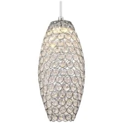 Possini Euro Carlier 5 1/4"W Chrome LED Crystal Mini Pendant -Golden Lighting Shop possini euro carlier 5 and one quarter inchw chrome led crystal mini pendant 9j556views1