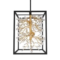 Possini Euro Carrine 15 1/4" Wide Black And Gold 4-Light Pendant Light -Golden Lighting Shop possini euro carrine 15 and one quarter inch wide black and gold 4 light pendant light 71f56views1