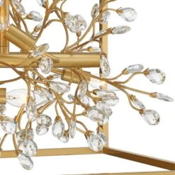 Possini Euro Carrine 38 1/2" Wide Gold Crystal 8-Light Island Pendant -Golden Lighting Shop possini euro carrine 38 and one half inch wide gold crystal 8 light island pendant 653n1views2