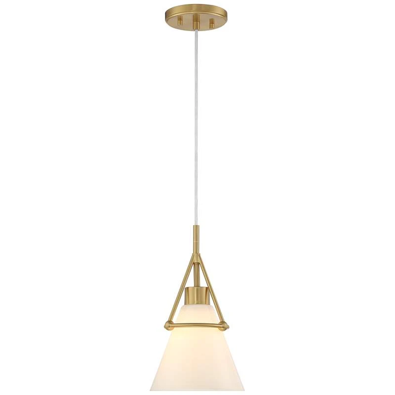 Possini Euro Casmere 7 1/2" Wide Modern Gold Cone Mini Pendant 7 Possini Euro Casmere 7 1/2" Wide Modern Gold Cone Mini Pendant - Image 5