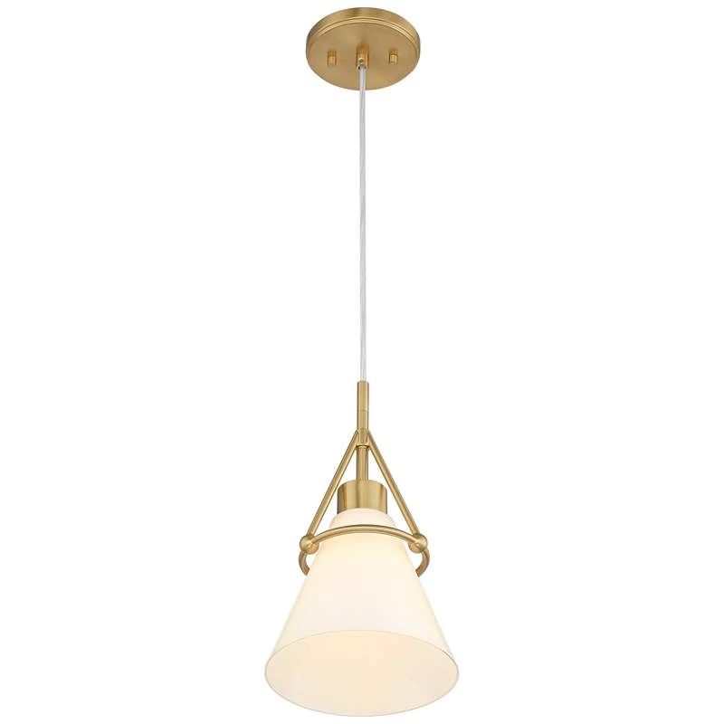 Possini Euro Casmere 7 1/2" Wide Modern Gold Cone Mini Pendant 8 Possini Euro Casmere 7 1/2" Wide Modern Gold Cone Mini Pendant - Image 6