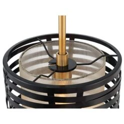 Possini Euro Cassia 9 1/2" Wide Antique Brass Gloss Black Mini Pendant 11 Possini Euro Cassia 9 1/2" Wide Antique Brass Gloss Black Mini Pendant -Golden Lighting Shop possini euro cassia 9 and one half inch wide antique brass gloss black mini pendant 655g3views2