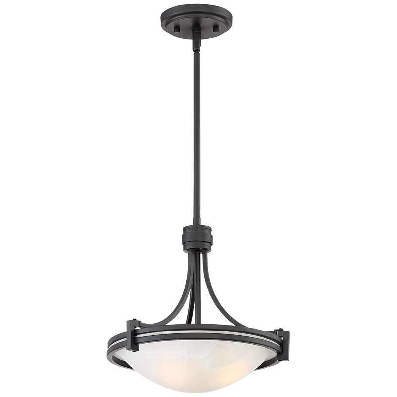 Possini Euro Deco 12 1/2" Wide Bronze 2-Light Pendant 9 Possini Euro Deco 12 1/2" Wide Bronze 2-Light Pendant - Image 7