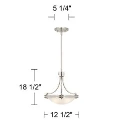 Possini Euro Deco 12 1/2" Wide Brushed Nickel 2-Light Pendant 15 Possini Euro Deco 12 1/2" Wide Brushed Nickel 2-Light Pendant -Golden Lighting Shop possini euro deco 12 and one half inch wide brushed nickel 2 light pendant 6g811views4