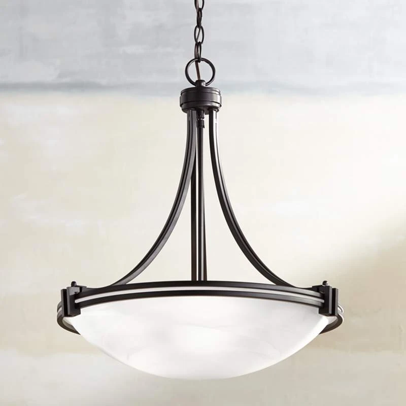 Possini Euro Deco 21 1/2" Wide Bronze 3-Light Pendant 3 Possini Euro Deco 21 1/2" Wide Bronze 3-Light Pendant