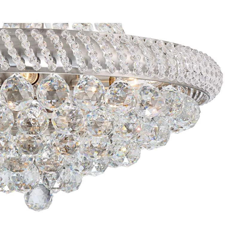 Possini Euro Diana 20" Wide Nickel Crystal Chandelier 5 Possini Euro Diana 20" Wide Nickel Crystal Chandelier - Image 3