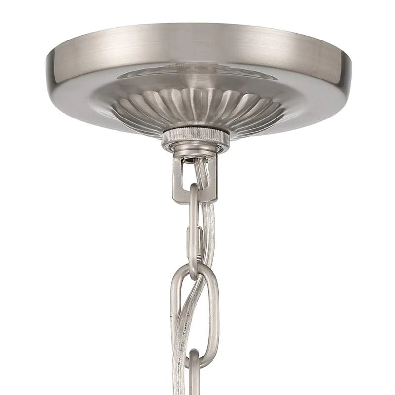 Possini Euro Diana 20" Wide Nickel Crystal Chandelier 7 Possini Euro Diana 20" Wide Nickel Crystal Chandelier - Image 5