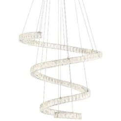 Possini Euro Ellyria 30 3/4" Twirling Crystal Modern LED Pendant Light -Golden Lighting Shop possini euro ellyria 30 and three quarter inch twirling crystal modern led pendant light 64x09