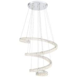 Possini Euro Ellyria 30 3/4" Twirling Crystal Modern LED Pendant Light -Golden Lighting Shop possini euro ellyria 30 and three quarter inch twirling crystal modern led pendant light 64x09views4