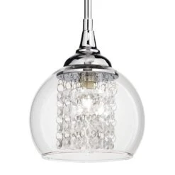 Possini Euro Encircled 6" Wide Crystal Glass Modern LED Mini Pendant -Golden Lighting Shop possini euro encircled 6 inch wide crystal glass modern led mini pendant 90454views1