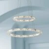 Possini Euro Glenna 23 3/4" Wide Chrome 2-Ring LED Pendant Light 2 Possini Euro Glenna 23 3/4" Wide Chrome 2-Ring LED Pendant Light -Golden Lighting Shop possini euro glenna 23 and three quarter inch wide chrome 2 ring led pendant light 64x10cropped