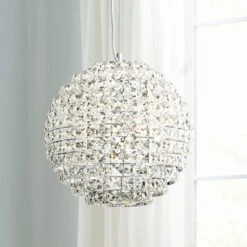 Possini Euro Gorgo 12" Wide Chrome And Crystal Modern Mini Pendant