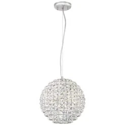 Possini Euro Gorgo 12" Wide Chrome And Crystal Modern Mini Pendant -Golden Lighting Shop possini euro gorgo 12 inch wide chrome and crystal modern mini pendant 15c00views1