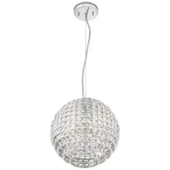 Possini Euro Gorgo 12" Wide Chrome And Crystal Modern Mini Pendant -Golden Lighting Shop possini euro gorgo 12 inch wide chrome and crystal modern mini pendant 15c00views2