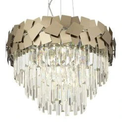 Possini Euro Lorelai 23" Wide Soft Gold And Crystal Pendant Light -Golden Lighting Shop possini euro lorelai 23 inch wide soft gold and crystal pendant light 693y0views3