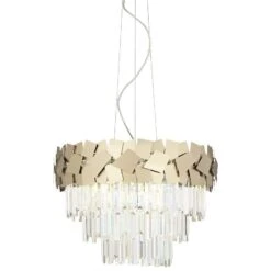 Possini Euro Lorelai 23" Wide Soft Gold And Crystal Pendant Light -Golden Lighting Shop possini euro lorelai 23 inch wide soft gold and crystal pendant light 693y0views4