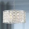 Possini Euro Murphy 19 3/4" Wide Chrome And Crystal Drum Pendant Light 1 Possini Euro Murphy 19 3/4" Wide Chrome And Crystal Drum Pendant Light -Golden Lighting Shop possini euro murphy 19 and three quarter inch wide chrome and crystal drum pendant light 78t21cropped