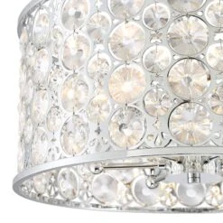 Possini Euro Murphy 19 3/4" Wide Chrome And Crystal Drum Pendant Light -Golden Lighting Shop possini euro murphy 19 and three quarter inch wide chrome and crystal drum pendant light 78t21views1