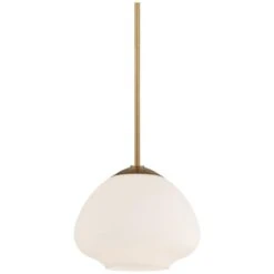 Possini Euro Orilla 11 3/4" Wide Brass And Opal Glass Mini Pendant 10 Possini Euro Orilla 11 3/4" Wide Brass And Opal Glass Mini Pendant -Golden Lighting Shop possini euro orilla 11 and three quarter inch wide brass and opal glass mini pendant 91j93