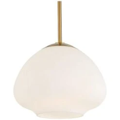 Possini Euro Orilla 11 3/4" Wide Brass And Opal Glass Mini Pendant 11 Possini Euro Orilla 11 3/4" Wide Brass And Opal Glass Mini Pendant -Golden Lighting Shop possini euro orilla 11 and three quarter inch wide brass and opal glass mini pendant 91j93views1