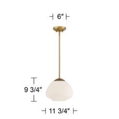 Possini Euro Orilla 11 3/4" Wide Brass And Opal Glass Mini Pendant 15 Possini Euro Orilla 11 3/4" Wide Brass And Opal Glass Mini Pendant -Golden Lighting Shop possini euro orilla 11 and three quarter inch wide brass and opal glass mini pendant 91j93views5