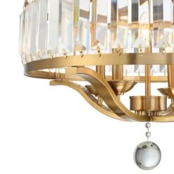 Possini Euro Prava 21 1/2" Wide Brass 4-Light Crystal Chandelier -Golden Lighting Shop possini euro prava 21 and one half inch wide brass 4 light crystal chandelier 71d34views1