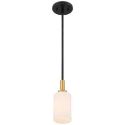 Possini Euro Prue 5 1/4" Wide Black And Gold Mini Pendant -Golden Lighting Shop possini euro prue 5 and one quarter inch wide black and gold mini pendant 667n1views3