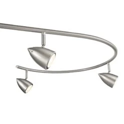 Possini Euro Salazar 66" Wide Nickel Track 6-Light Island Pendant -Golden Lighting Shop possini euro salazar 66 inch wide nickel track 6 light island pendant 893v0views1