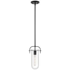Possini Euro Savona 8" Wide Black Tube Mini Pendant -Golden Lighting Shop possini euro savona 8 inch wide black tube mini pendant 96y46views3
