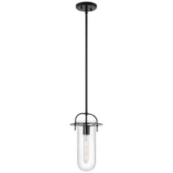 Possini Euro Savona 8" Wide Black Tube Mini Pendant -Golden Lighting Shop possini euro savona 8 inch wide black tube mini pendant 96y46views5