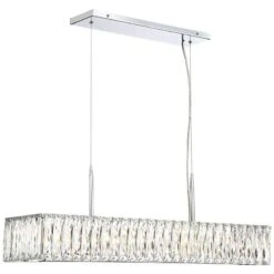Possini Euro Sera 33 1/2" Chrome Crystal Kitchen Island Light Pendant -Golden Lighting Shop possini euro sera 33 and one half inch chrome crystal kitchen island light pendant 53x10views4