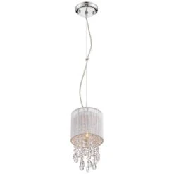 Possini Euro Silver Line 6"W Chrome And Crystal Mini Pendant -Golden Lighting Shop possini euro silver line 6 inchw chrome and crystal mini pendant 8g480views3