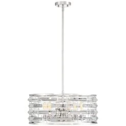 Possini Euro Smart 20" Wide Nickel And Crystal Modern Pendant Light 13 Possini Euro Smart 20" Wide Nickel And Crystal Modern Pendant Light -Golden Lighting Shop possini euro smart 20 inch wide nickel and crystal modern pendant light 39h46views3
