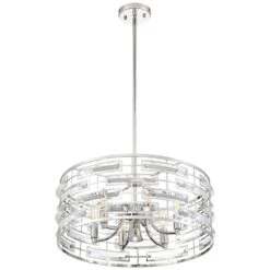 Possini Euro Smart 20" Wide Nickel And Crystal Modern Pendant Light 14 Possini Euro Smart 20" Wide Nickel And Crystal Modern Pendant Light -Golden Lighting Shop possini euro smart 20 inch wide nickel and crystal modern pendant light 39h46views4