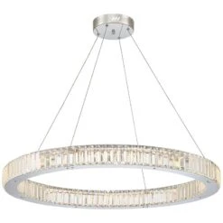 Possini Euro Vesta 35 1/2" Wide Chrome LED Ring Pendant Chandelier -Golden Lighting Shop possini euro vesta 35 and one half inch wide chrome led ring pendant chandelier 35c50views4
