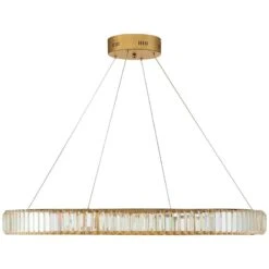 Possini Euro Vesta 35 1/2" Wide Gold Crystal LED Pendant Chandelier -Golden Lighting Shop possini euro vesta 35 and one half inch wide gold crystal led pendant chandelier 82h80views4