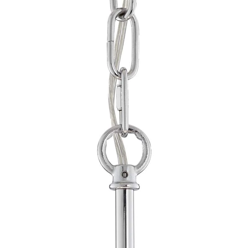 Possini Euro Viviette 20" Wide Chrome And Modern Crystal Pendant Light 7 Possini Euro Viviette 20" Wide Chrome And Modern Crystal Pendant Light - Image 5