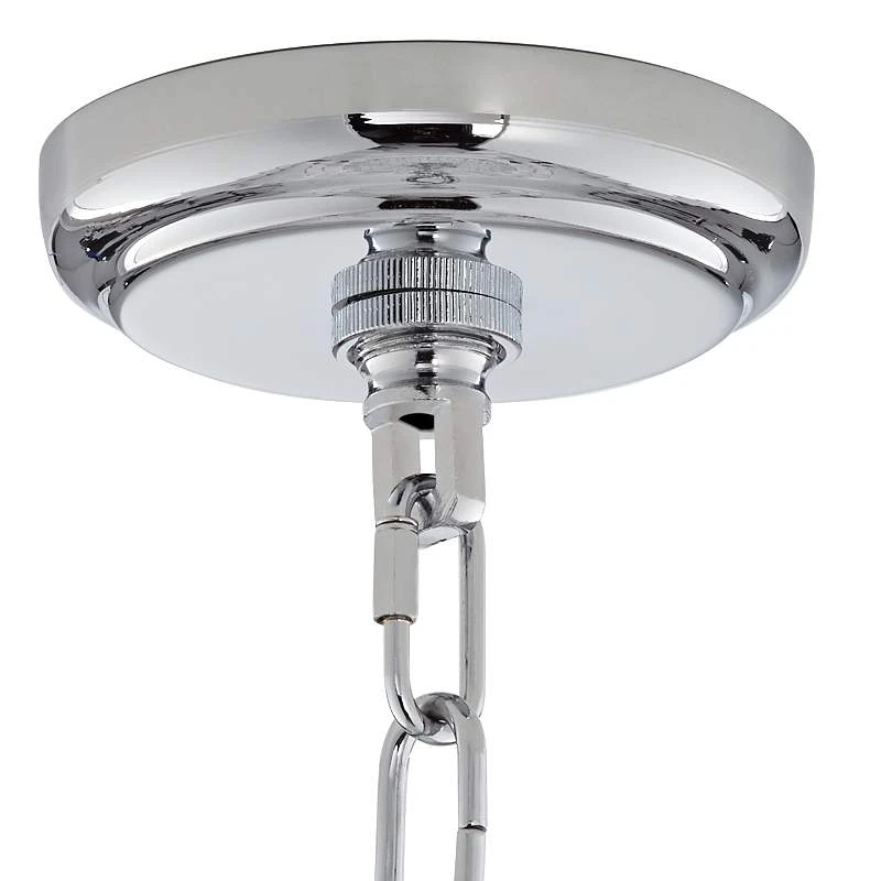 Possini Euro Viviette 20" Wide Chrome And Modern Crystal Pendant Light 8 Possini Euro Viviette 20" Wide Chrome And Modern Crystal Pendant Light - Image 6