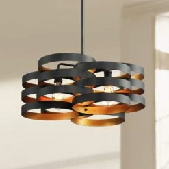 Possini Euro Zia 25 1/2" Wide Black And Gold 6-Light Pendant -Golden Lighting Shop possini euro zia 25 and one half inch wide black and gold 6 light pendant 91x54cropped