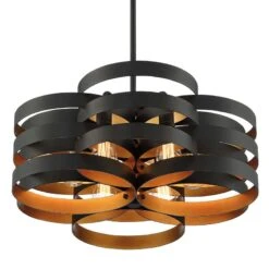 Possini Euro Zia 25 1/2" Wide Black And Gold 6-Light Pendant -Golden Lighting Shop possini euro zia 25 and one half inch wide black and gold 6 light pendant 91x54views3