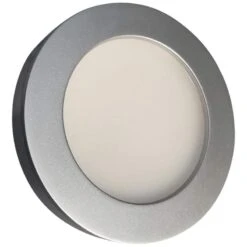 Potrero 2.5" Wide Silver 3000K LED Puck/Cabinet Light