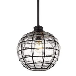 Golden Lighting Powell 10" Wide Matte Black Mini Pendant Light -Golden Lighting Shop powell 10 inch wide matte black mini pendant light 148n0